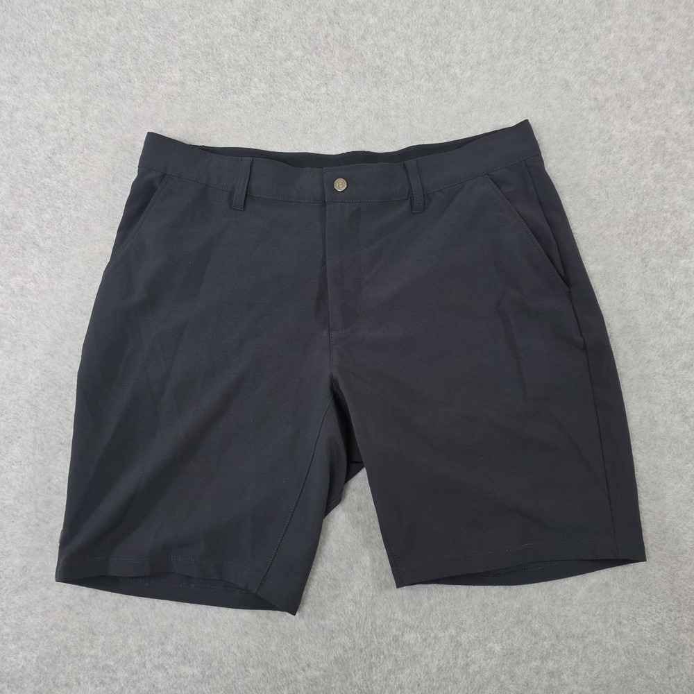BYLT Shorts Mens 36X9 Black Kinetic Performance Stretch Golf Casual Chino Basics